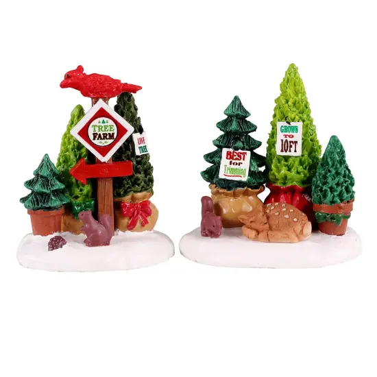 Lemax Tree Farm Display - 2 Piece Set {2}