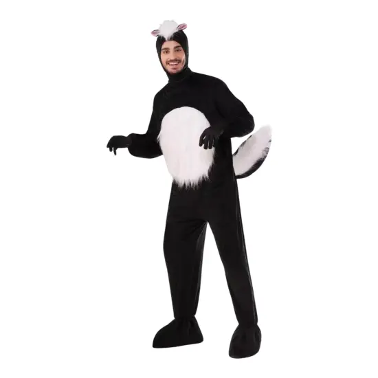 Plush Skunk Adult Costume One Size Fits Most {1}