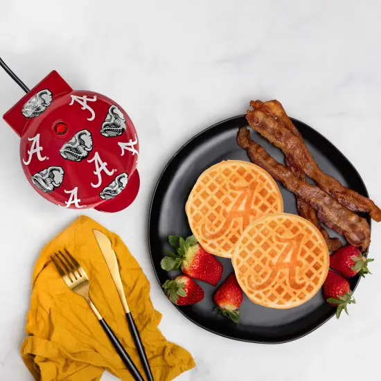 Uncanny Brands Alabama Crimson Tide Mini Waffle Maker {1}