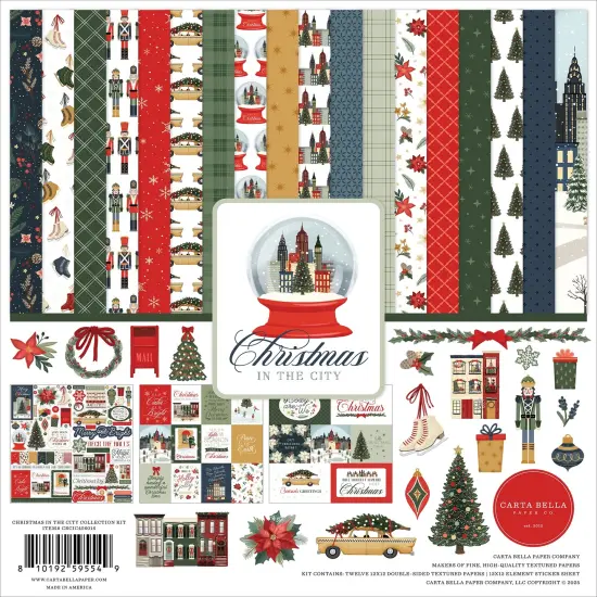 Carta Bella Collection Kit 12"X12"-Christmas In The City {1}