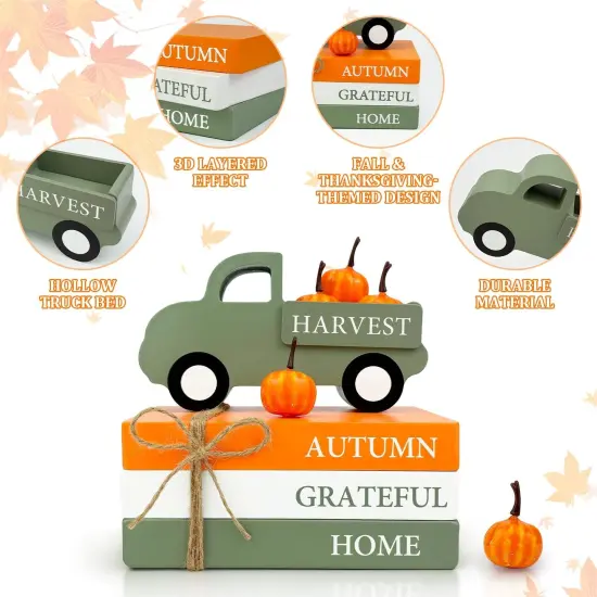 Autumn Wooden Farmhouse Harvest Decor {4}