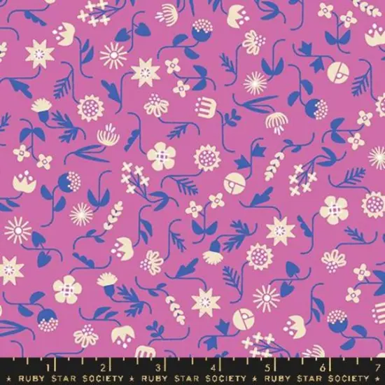 Flowery Florals in Heliotrope (rs1095 14) | Salutations | Rashida Coleman Hale | Ruby Star Society {1}