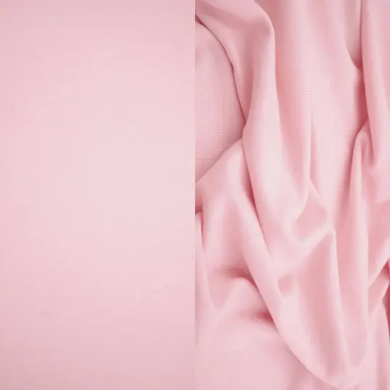 1 Yard Modal Feel Jersey Solid Fabric 230 GSM Polyester Rayon Spandex Blend 63" Width PINK BLUSH {1}