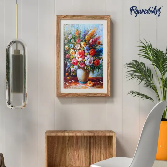 Figured'Art Paint by Numbers Kit for Adults Beautiful Bouquet of Flowers 16"x20" - Craft Art Painting DIY Kit Rolled Canvas without frame {4}