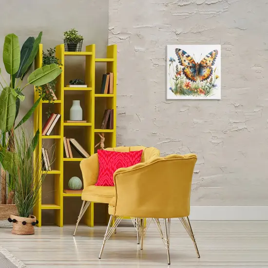 Stupell Industries Summer Garden & Butterfly Canvas Wall Art Design by LSR Design Studio {2}
