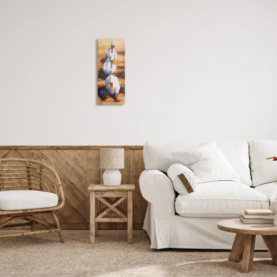 Stupell Industries Cluck Queue Duck Trio Canvas Wall Art Design by Hilary Mayes {2}