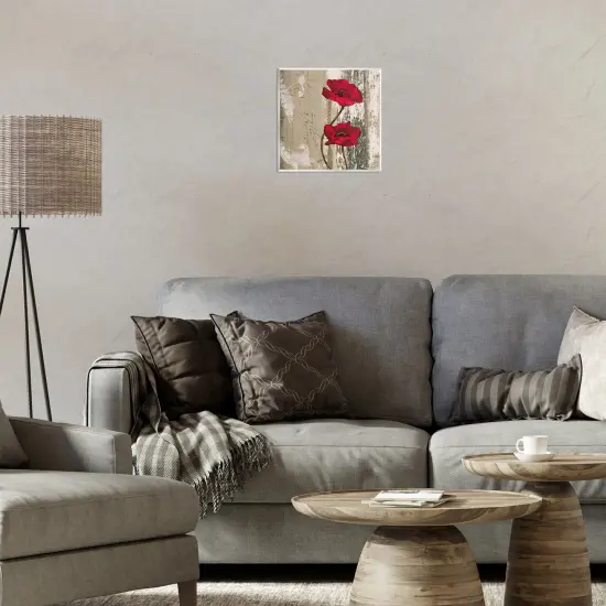 Stupell Industries Red Anemones Duo Wall Plaque Art Design by Brian Foster {2}