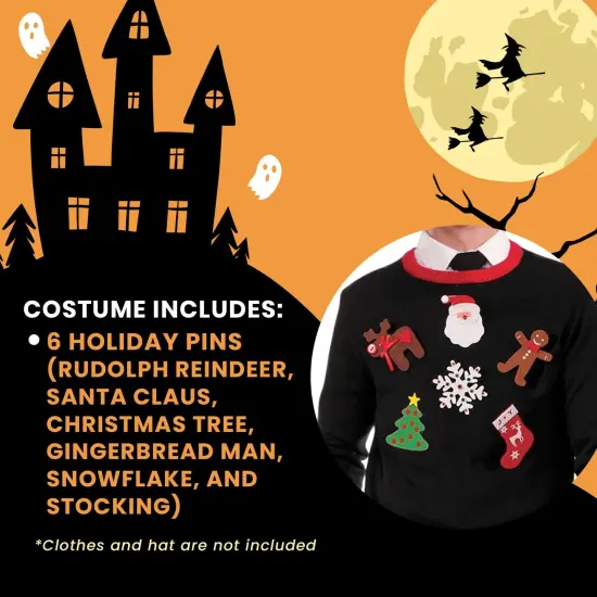 Christmas DIY Ugly Sweater Accessory Pin Kit {5}