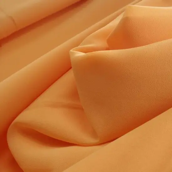 1 Yard Yellow Pebble Georgette Fabric, Lightweight 100% Polyester Apparel Fabric, 58/60" Wide {1}