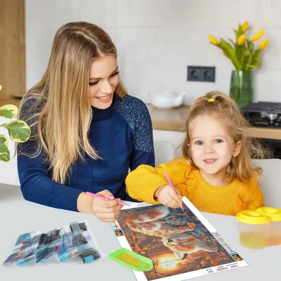 DIY 5D Cute Fox Diamond Painting Kits for Adults {4}