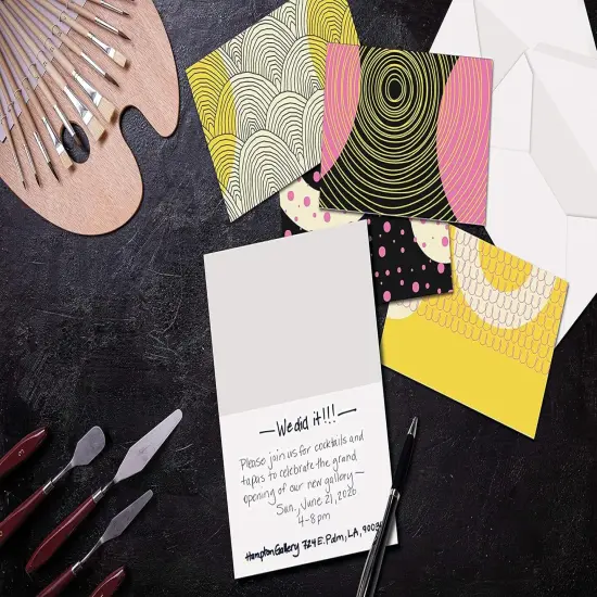 100-Pack All Occasion Greeting Cards, Modern Art Designs, Assorted Blank Note Cards, 4 x 6 inch, 6 Exclusive Abstract Designs, Blank Inside, with Envelopes {3}