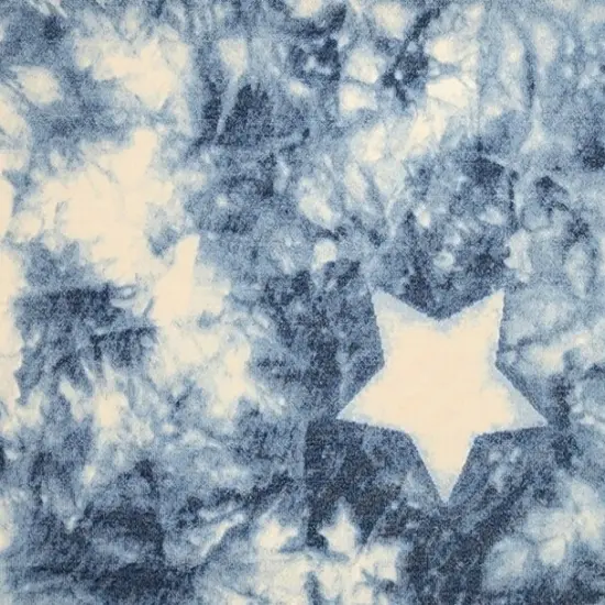 1 Yard French Terry Denim Blue Knit Fabric Soft Stretch 58/60 Inches Wide {3}