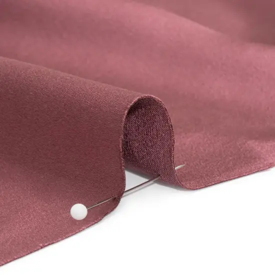 1 Yard Crushed Berry Silk Crepe Back Satin Soft Smooth Vibrant Sewing Fabric for Evening Dresses 44 inch Width {2}