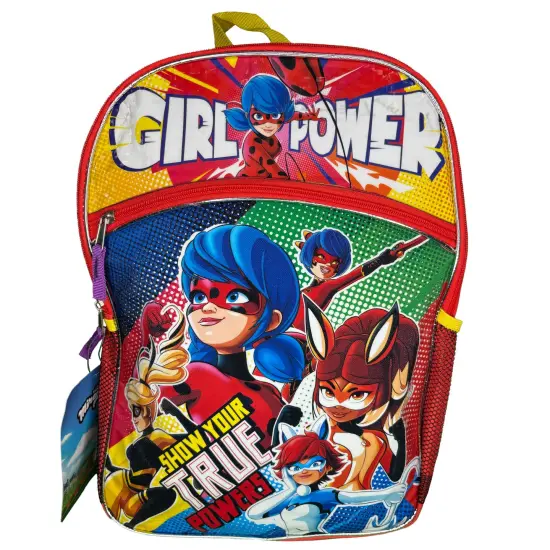 Disney Miraculous Girl Power Ladybug 16" Backpack, Show Your True Power for Girls {1}