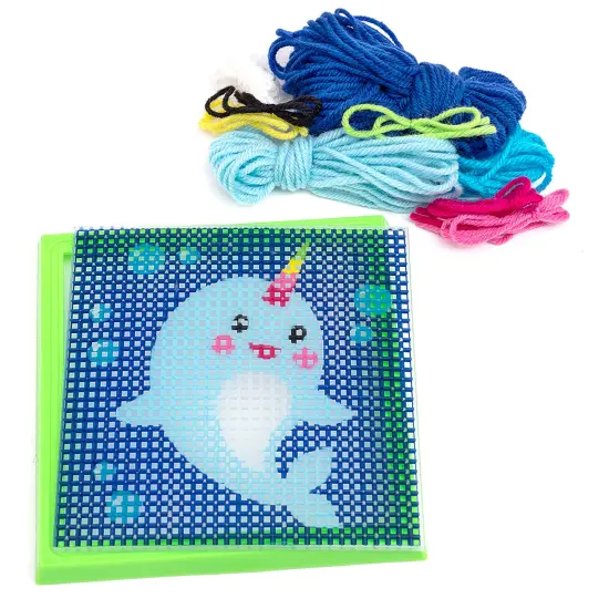 Colorbok Sew Cute! Needlepoint Kit-Narwhal {2}