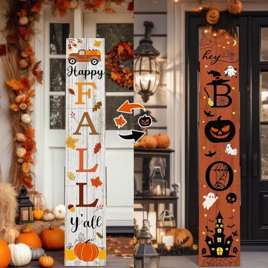 2 in 1 Fall Porch Sign Decor 47 (bright color) {1}