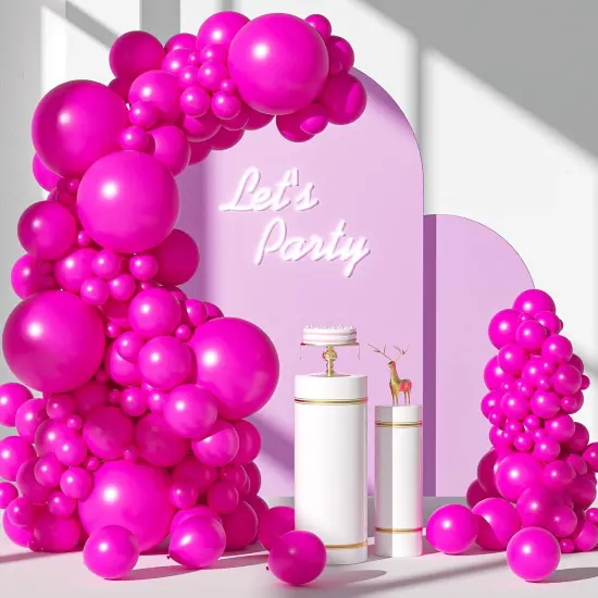 110pcs Hot Pink Balloon (Hot Pink) {1}