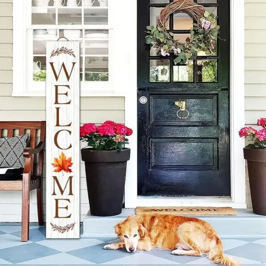 Tall (48x8) IN Welcome Vertical Signs (B2) {3}