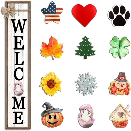 Welcome Sign for Front Porch (12 Pcs) {1}