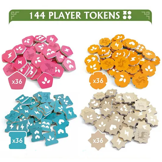 Mighty Boards: Rebirth - Tile Laying Board Game, Double-Sided Board Scotland-Ireland, Eurogame Set In A Lush & Hopeful Future, Age 10+, 2 to 4 Players {4}