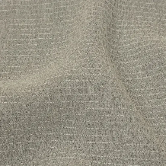 1 Yard Snow White Shirred Silk and Bamboo Chiffon Lightweight Luxury Textile 45 Inch Width {2}