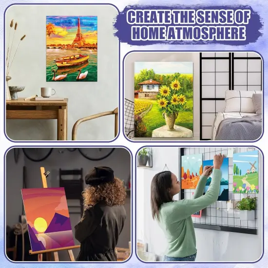 140 Pcs 20 Set Pre Drawn Canvas Painting Kit (Sceneries) {5}