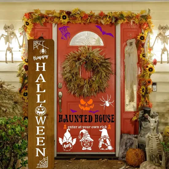 19Pc Happy Halloween Stencils for Painting on Wood(Halloween Style) {5}