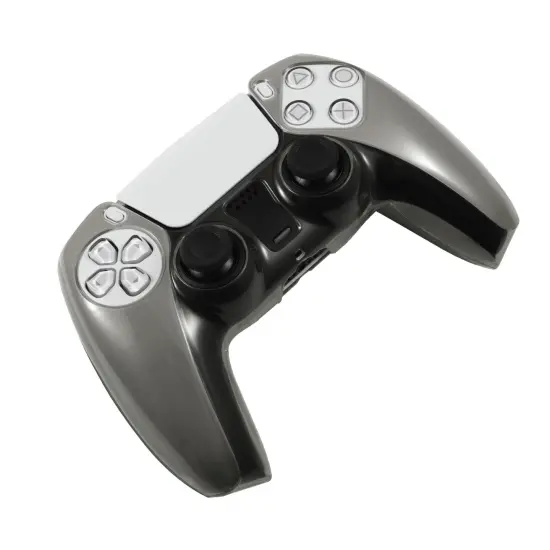 Insten Transparent Case For Sony Playstation PS5 Controller, Protective Hard Shell Cover, Clear Black {7}