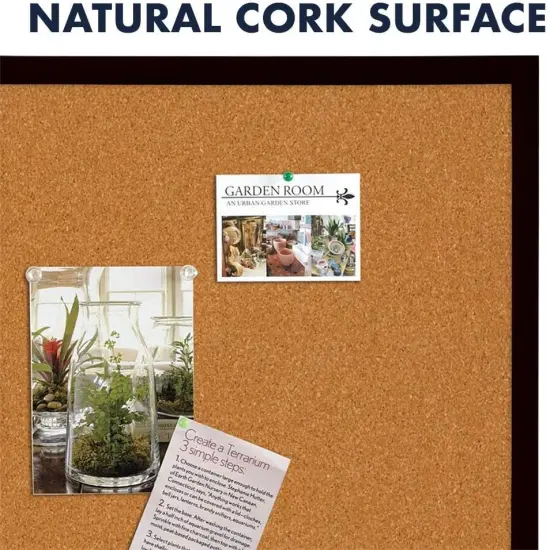 Cork Bulletin Board - Black Frame (2 FT by 3 FT) {3}