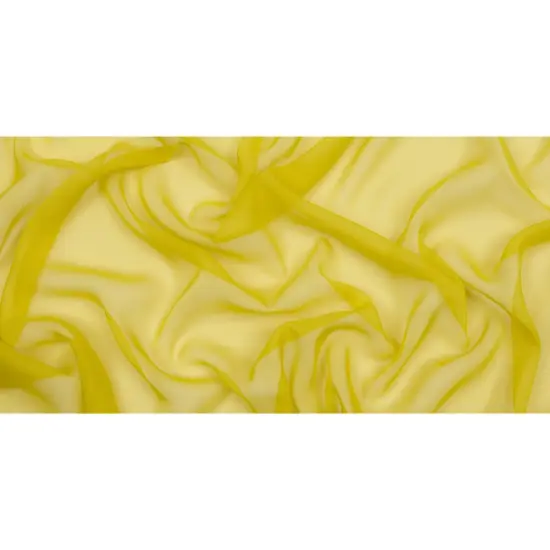 1 Yard Premium Warm Olive Silk Chiffon Fabric Scarf Material, 44 Inches Wide {3}