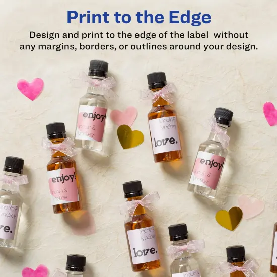 Avery Glossy White Square Labels with Sure Feed, 3/4" x 3/4" {3}