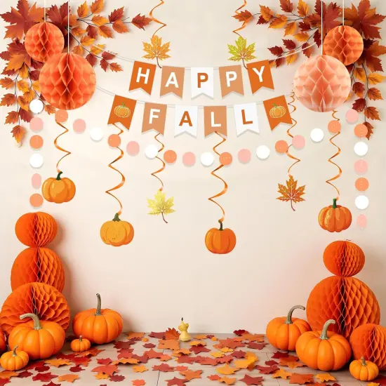 Fall Party Decorations (Orange) {6}