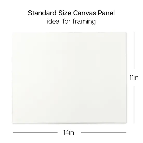 KINGART&reg; Canvas Panels 11" x 14", 14-Pack {2}