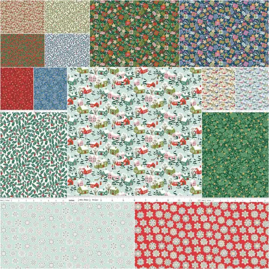 Festive Greetings Fat Quarter Bundle byfor Riley Blake (FQ-LFESGREET-15) {3}