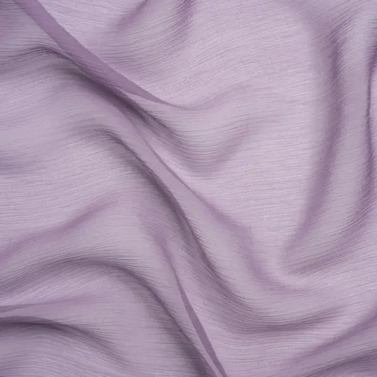 1 Yard Dusk Mauve Crinkled Silk Chiffon Sheer Lightweight Fabric for Dresses Scarves Overlays , 43 Inches Width {1}