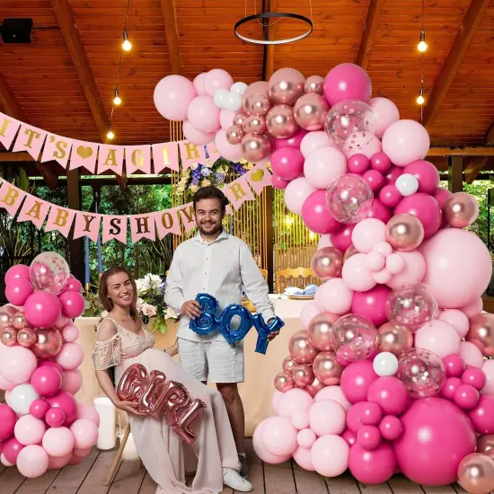 Pink Balloon Garland Arch Kit (Pink) {4}