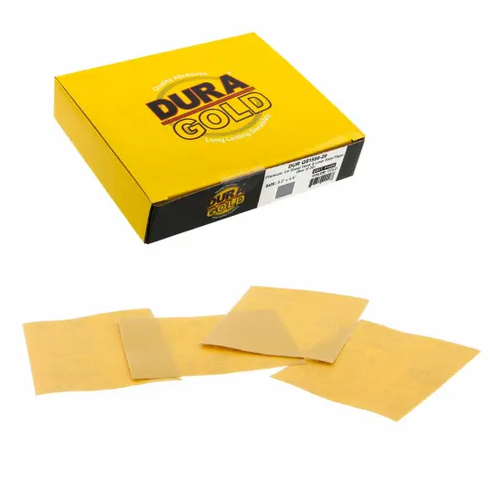 1500 Grit - 1/4 Sheet Hook & Loop Sandpaper 5.5" x 4.5" - For Automotive & Wookworking Palm Sanders - Box of 20 {1}