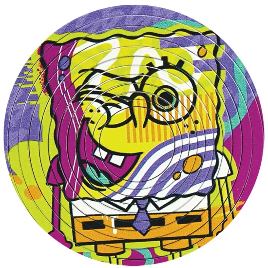 Spin Flip Puzzle: Spongebob & Patrick - 12 Rings - 2-In-1: Double-Sided Puzzle, Spin-Flip-Solve, 360 Degress Of Puzzling, Licensed, Adults & Kids 8+ {6}