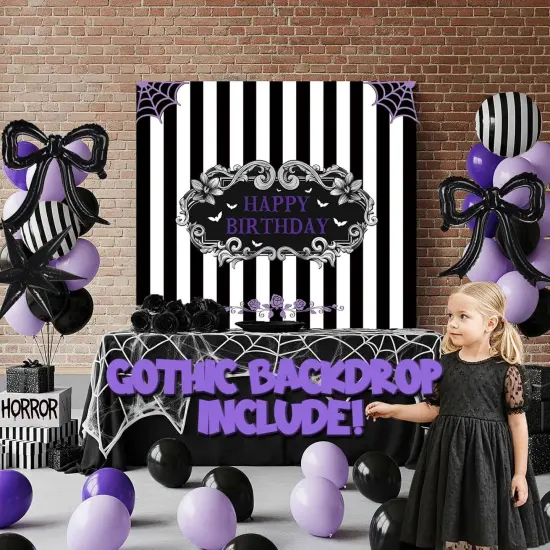 Purple Black Balloon Arch Garland Kit(Purple Black) {3}
