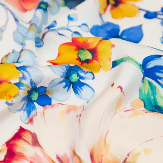 1 Yard Plum Purple Green Scarlet Striations Italian Silk Charmeuse Fabric 55" Inches Wide {2}