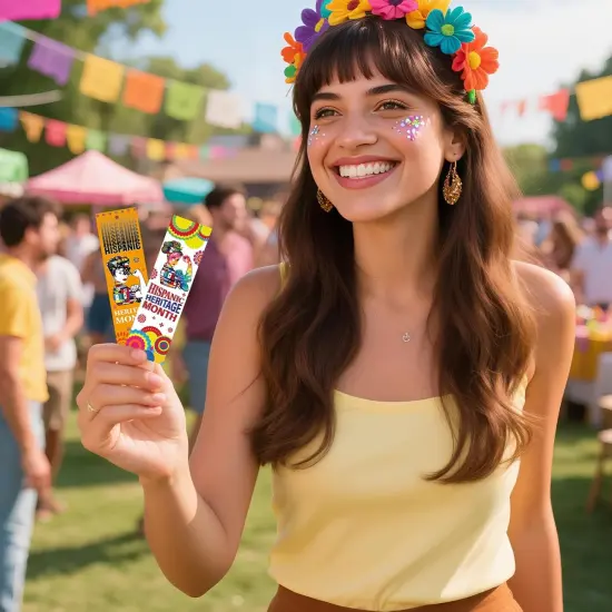 Hispanic Heritage Month Bookmark (Black) {3}