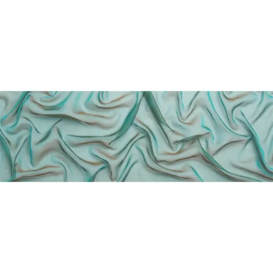 1 Yard Iridescent Silk Voile Chiffon Peacock Brown Like Fabric Perfect for Formal Events, 54 Inches Wide {3}