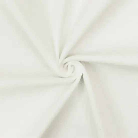 Light Ivory Solid Stretch Cotton Spandex Corduroy Woven Fabric By the Yard {1}