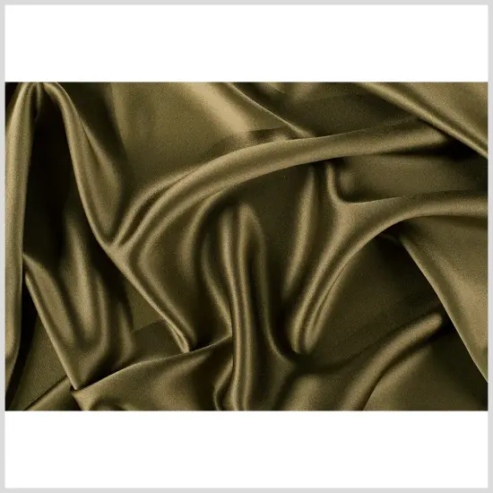1 Yard Fir Green Silk Crepe Back Satin Luxurious Soft Smooth Elegant Designer Fabric 44 inch Width {3}