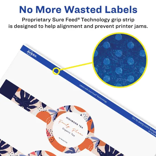 Avery Durable Waterproof Wraparound Labels with Sure Feed, 2-3/8" x 8" {4}