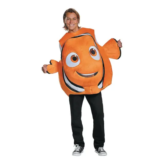 Adult Nemo Fish Costume with 3D Fins and Tail, Outfit for Halloween {1}