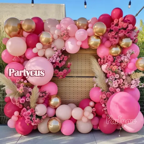 Hot Pink Balloon Arch Kit (Hot Pink Shade) {6}