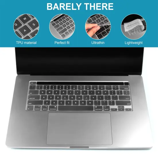 Insten Keyboard Cover Protector Compatible with 2020 Macbook Pro 13", Ultra Thin TPU Skin, Tactile Feeling, Anti-Dust, Clear {6}