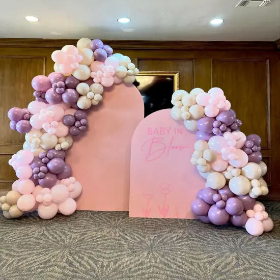 52 PCS 12 Inch Metallic Chrome Pink and Purple {5}