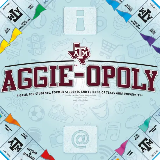 Late For The Sky: Aggie-Opoly - Texas A&M University Themed Family Board Game, Opoly-Style, Traditional Play Or 1 Hr Version, Ages 8+, 2-5 Players {7}